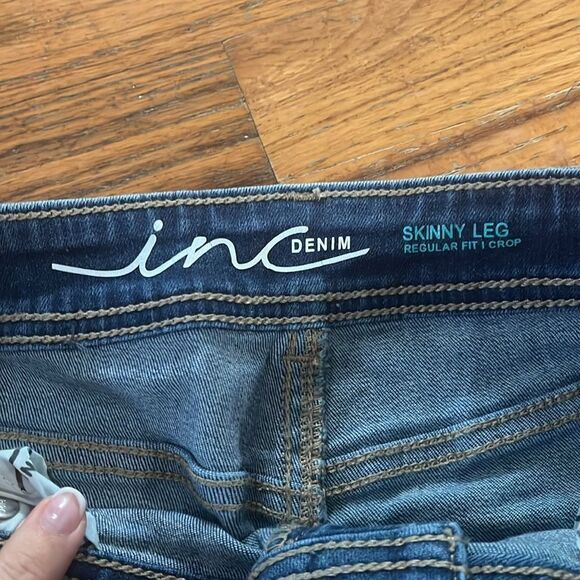 INC International Concepts Blue Skinny Jeans - Picture 2 of 8